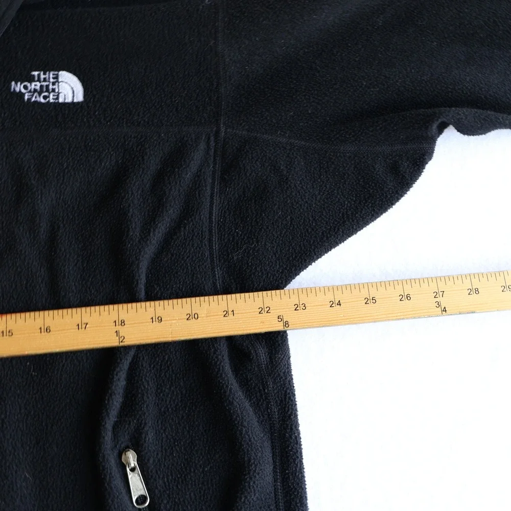 The North Face Mens Black Fleece Full-Zip Jacket Size Large Pockets